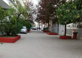 Βάφτηκαν τα παρτέρια του δήμου στον πεζόδρομο της Πτολεμαΐδας, με πρωτοβουλία πολιτών