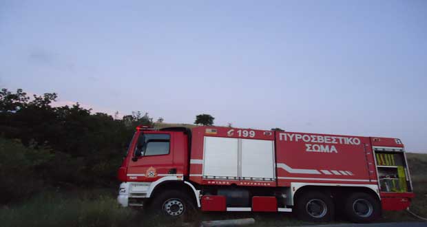 Υπό έλεγχο φωτιά σε αγροτοδασική έκταση ανάμεσα από Ερμακιά και Άγιο Χριστόφορο