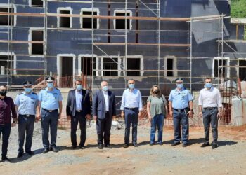 Τα υπό κατασκευή Αστυνομικά Μέγαρα Καστοριάς και Γρεβενών επισκέφθηκε ο Γ.Γ. του Υπουργείου Προστασίας του Πολίτη Κωνσταντίνος Τσουβάλας