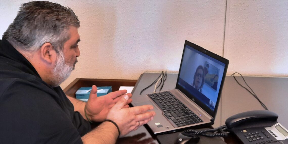 Τηλεδιάσκεψη του Δημάρχου Εορδαίας Παναγιώτη Πλακεντά με την Γενική Γραμματέα του Ιδρύματος Μποδοσάκη Αθηνά Δεσύπρη