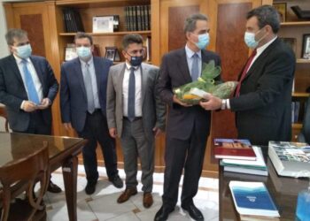 Επίσκεψη  του Υφυπουργού Παιδείας και Θρησκευμάτων Άγγελου Συρίγου  στον Αντιπεριφερειάρχη Καστοριάς