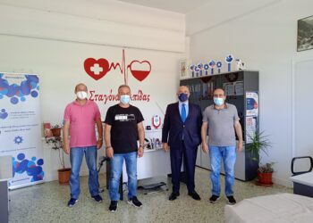 Συνάντηση του Βουλευτή Μιχάλη Παπαδόπουλου με τον Σύλλογο Εθελοντών αιμοδοτών αιμοπεταλιοδοτών  σήμερα Δευτέρα 14 Ιουνίου