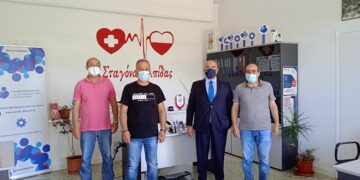 Συνάντηση του Βουλευτή Μιχάλη Παπαδόπουλου με τον Σύλλογο Εθελοντών αιμοδοτών αιμοπεταλιοδοτών  σήμερα Δευτέρα 14 Ιουνίου