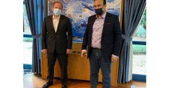 Συνάντηση Αντωνιάδη – Καραμανλή για κάθετο άξονα Φλώρινα-Αμύνταιο –Πτολεμαΐδα: «Στόχος να βρεθεί συνολική λύση για όλο τον άξονα» –	Στο επίκεντρο και η σιδηροδρομική σύνδεση ΒΙ.ΠΕ. Φλώρινας