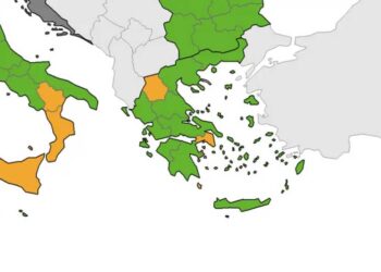 Χάρτης ECDC: «Πρασίνισε» η Ελλάδα εκτός Αττικής και Δυτικής Μακεδονίας