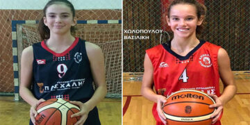 Οι αθλήτριες του  Απόλλωνα Πτολ., Αντριάνα Σαρβάνη και Βασιλική Χωλοπούλου στις κλήσεις της ΕΘΝΙΚΗΣ ΚΟΡΑΣΙΔΩΝ (κλιμάκιο βόρειας Ελλάδας)