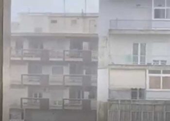 Καταιγίδα και χαλαζόπτωση στην Κοζάνη