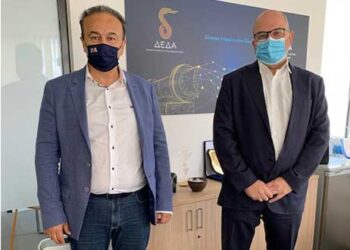 Συνάντηση του βουλευτή της ΝΔ Φλώρινας Γ. Αντωνιάδη με το Διευθύνοντα Σύμβουλο της ΔΕΔΑ Μάριο Τσάκα. Συζητήθηκε  και η δυνατότητα προμήθειας φυσικού αερίου για την κοινότητα Λεχόβου