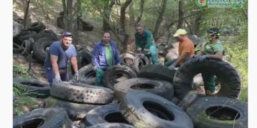 680 λάστιχα, 21 τόνοι άχρηστου υλικού, καθαρίστηκαν από τον Αη Λιά στην Κοζάνη- Δράση ΔΙΑΔΥΜΑ,Περιφέρειας, Δήμου Κοζάνης-VIDEO