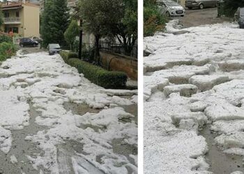 Κι όμως, αυτές οι εικόνες είναι σήμερα Παρασκευή 11 Ιουνίου στην Κοζάνη