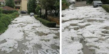 Κι όμως, αυτές οι εικόνες είναι σήμερα Παρασκευή 11 Ιουνίου στην Κοζάνη