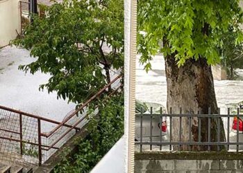 Κοζάνη: Καταιγίδα και χαλαζόπτωση