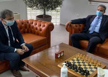 Η ξενάγηση του Υφ. Παιδείας Άγγελου Συρίγου στις εγκαταστάσεις της διοίκησης του Πανεπιστημίου