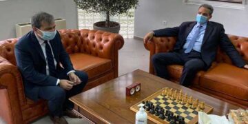 Η ξενάγηση του Υφ. Παιδείας Άγγελου Συρίγου στις εγκαταστάσεις της διοίκησης του Πανεπιστημίου