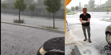 Νέα VIDEO από την απίστευτη χαλαζόπτωση που έπεσε πριν από λίγο στην Κοζάνη