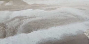 Ξηρολίμνη Κοζάνης: Άσπρισε ο τόπος από το χαλάζι. Βίντεο