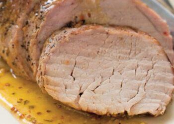 Χοιρινό φιλέτο με κρασί και μουστάρδα