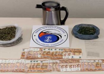 Δυο συλλήψεις από αστυνομικούς του Τμήματος Ασφάλειας Εορδαίας για διακίνηση ναρκωτικών ουσιών, καθώς και για καλλιέργεια δενδρυλλίων κάνναβης, σε περιοχή της Θεσσαλονίκης