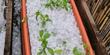 Χαλαζόπτωση έπληξε το νόμο Φλώρινας