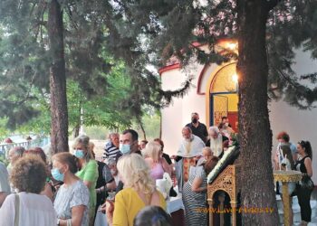 Ο Πανηγυρικός Εσπερινός στο Eξωκλήσι της “Αγίας Παρασκευής” των Σερβίων (βίντεο)