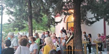 Ο Πανηγυρικός Εσπερινός στο Eξωκλήσι της “Αγίας Παρασκευής” των Σερβίων (βίντεο)