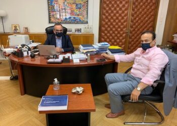 Συνάντηση βουλευτή Φλώρινας Γ. Αντωνιάδη με τον Αναπλ. υπ. Υγείας κ. Β. Κοντοζαμάνη- Δέσμευση για διορισμό επικουρικών οδηγών στο ΕΚΑΒ Φλώρινας