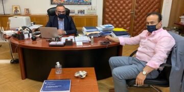 Συνάντηση βουλευτή Φλώρινας Γ. Αντωνιάδη με τον Αναπλ. υπ. Υγείας κ. Β. Κοντοζαμάνη- Δέσμευση για διορισμό επικουρικών οδηγών στο ΕΚΑΒ Φλώρινας