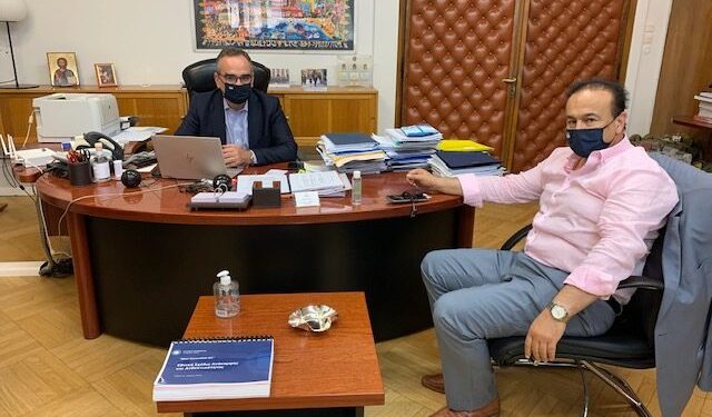 Συνάντηση βουλευτή Φλώρινας Γ. Αντωνιάδη με τον Αναπλ. υπ. Υγείας κ. Β. Κοντοζαμάνη- Δέσμευση για διορισμό επικουρικών οδηγών στο ΕΚΑΒ Φλώρινας