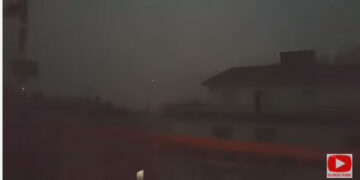 Ισχυρό μπουρίνι με χαλάζι έπληξε χθες βράδυ την Καστοριά