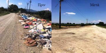 Εργασίες καθαρισμού του χώρου στην περιοχή των παλαιών σφαγείων Πτολεμαΐδας από το Δήμο Εορδαίας, με τη συνδρομή μηχανημάτων της Δ.Ε.Η. Α.Ε.