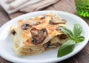 Λαζάνια με μανιτάρια