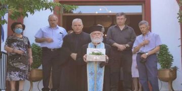 Αναχώρησε το ιερό λείψανο του Αγίου Διονυσίου εν Ολύμπω από το Βελβεντό για το Μοναστήρι του στον Όλυμπο