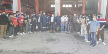 Το Μουσικό Σχολείο Πτολεμαΐδας βρέθηκε στην Πυροσβεστική Υπηρεσία στο πλαίσιο των εκδηλώσεων κινητικότητας του Δήμου Εορδαίας