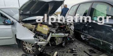 Καστοριά: Τροχαίο στην γέφυρα Άργους Ορεστικού – ΕΓΝΑΤΙΑ. Με σφοδρότητα η σύγκρουση