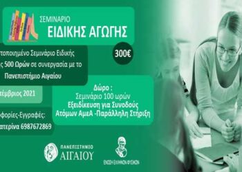 Ένωση Ελλήνων Φυσικών: Ετήσιο επιμορφωτικό πρόγραμμα 500 ωρών στην ειδική αγωγή