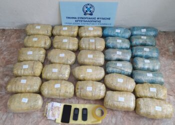 Φλώρινα: Μπήκαν παράνομα πεζοί στη χώρα «φορτωμένοι» με 3 σάκους 29 κιλών κάνναβης