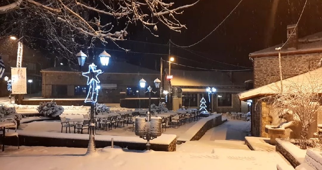 “Καλό χειμώνα” από την πανέμορφη χιονισμένη Βλάστη