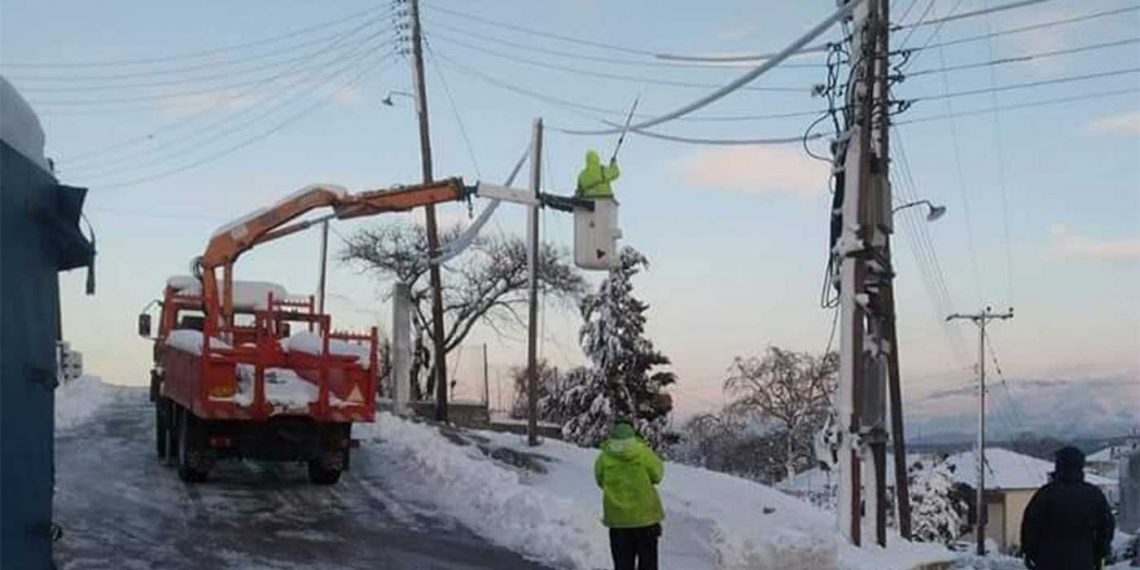 Οι ήρωες του ΔΕΔΔΗΕ στην πρώτη γραμμή, στα ορεινά του Ν. Φλώρινας
