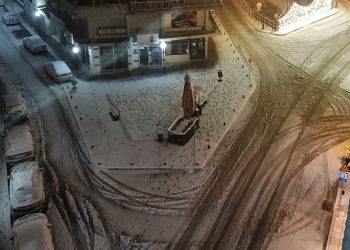 Έντονη χιονόπτωση στη Φλώρινα-VIDEO