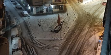 Έντονη χιονόπτωση στη Φλώρινα-VIDEO