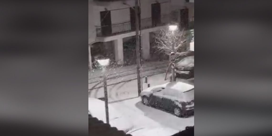 Χιονόπτωση ΤΩΡΑ στα Γρεβενά