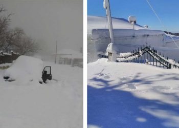 Το αποκλεισμένο από το χιόνι Καταφύγι, μέσα από φωτογραφίες ενός εκ των τεσσάρων αποκλεισμένων κατοίκων
