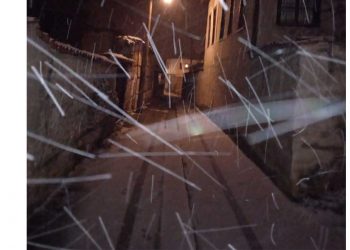 Εικόνα από τη χιονισμένη Σιάτιστα-ΤΩΡΑ