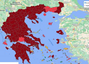 “Βαθύ κόκκινο” στη Δ. Μακεδονία και σχεδόν όλη τη χώρα – Τα νέα ποσοστά εμβολιασμών ανά ΠΕ – Ανοδική η πορεία κρουσμάτων
