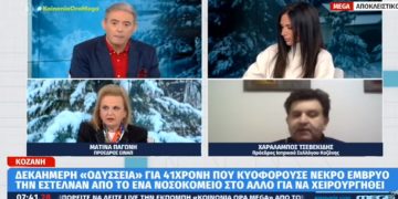 Μεγάλη ένταση Χασαπόπουλου-Παγώνη στο MEGA για το περιστατικό με την 41χρονη με το νεκρό έμβρυο: “Φταίει ο Χατζηπετρής. Αν πέθαινε ποιος θα έφταιγε;” – Παγώνη: “Μη τα ισοπεδώνουμε όλα”- Τι είπε ο Χ. Τσεβεκίδης (Ιατρικός Σύλλογος)-VIDEO