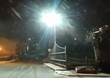 Μετά τον σεισμό και …χιόνι στη Φλώρινα – Ξεκίνησε η χιονόπτωση -VIDEO