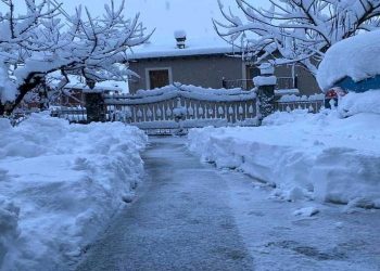 Το έστρωσε για τα καλά στην Υδρούσα Φλώρινας (φωτ.)