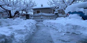 Το έστρωσε για τα καλά στην Υδρούσα Φλώρινας (φωτ.)