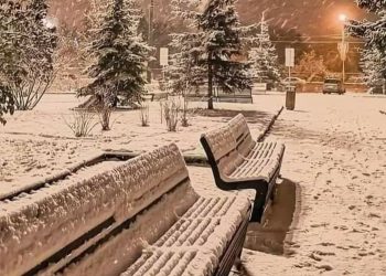 Πυκνή χιονόπτωση στη Φλώρινα