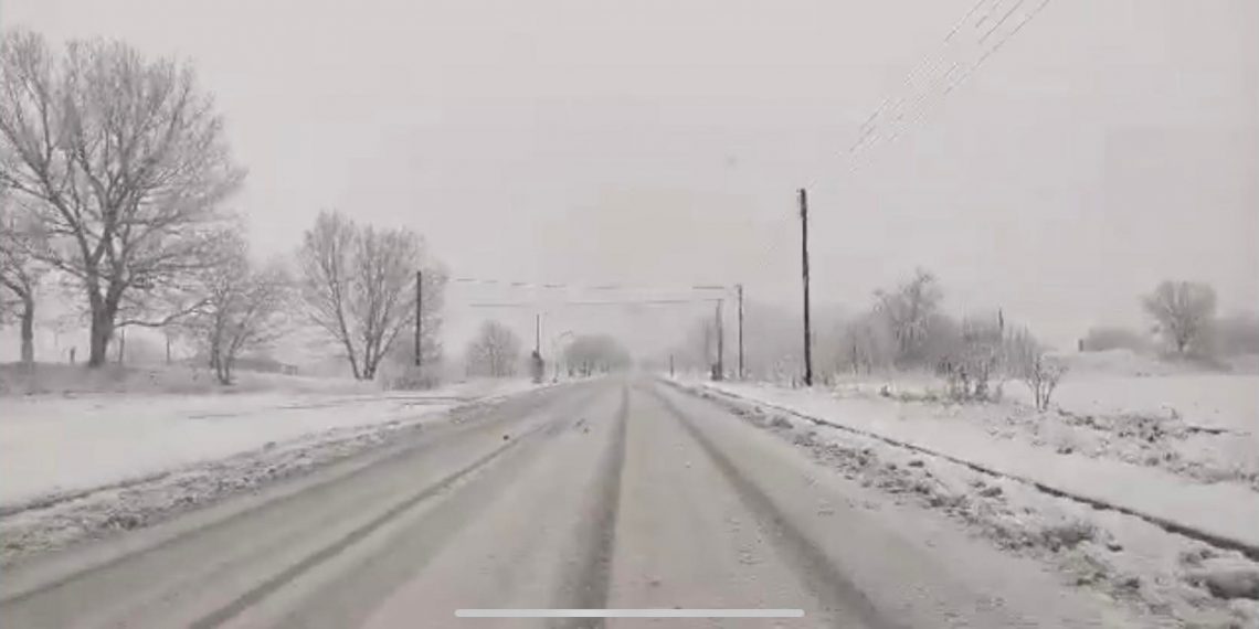 Αρκετό χιόνι στην Πτολεμαϊδα(VIDEO)